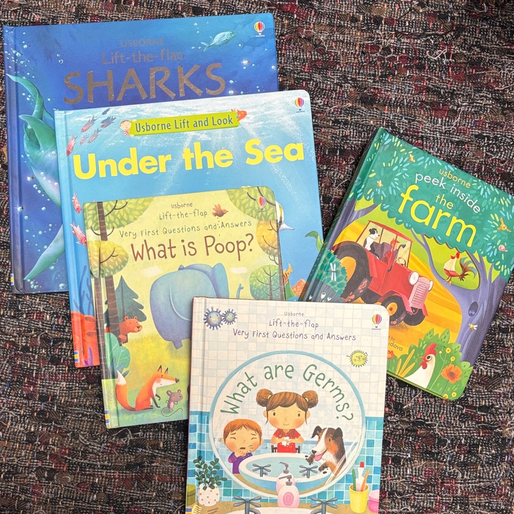 Usborne Lift-the-Flap Learning Book Collection